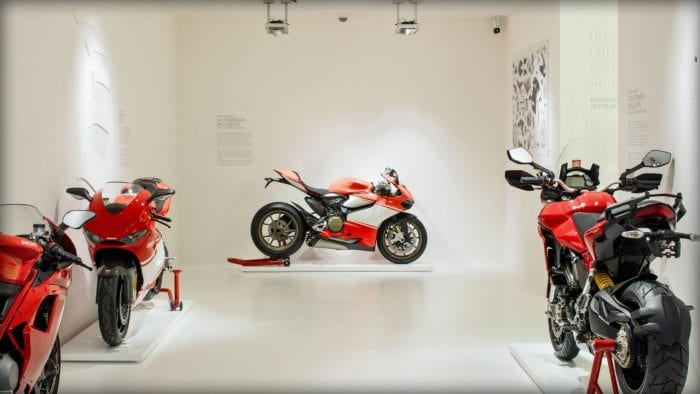 Ducati Museum, view of bikes