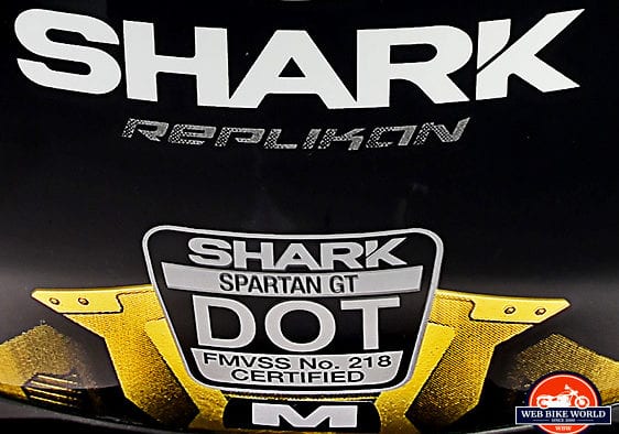 The Shark Spartan GT Replikan is DOT certified.