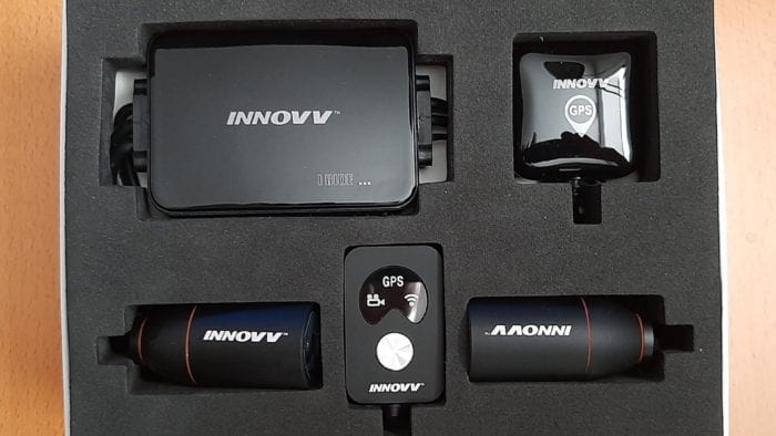 INNOVV K3 Action Camera System Box Contents