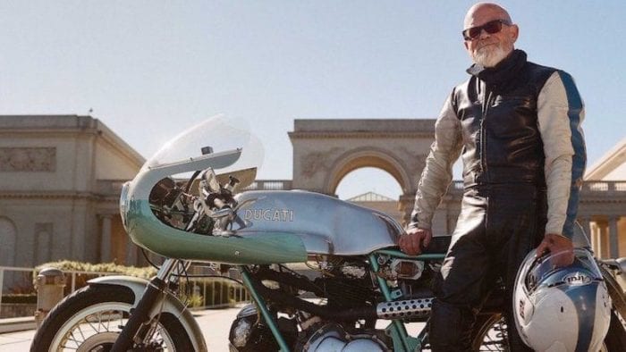 Keith Hale and his beautiful 1974 Ducati 750 SuperSuport