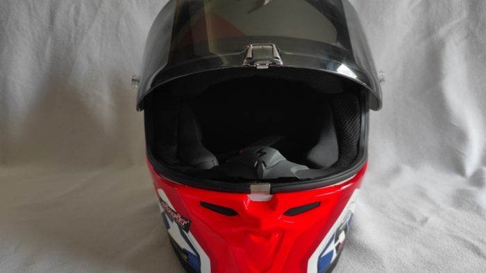 Scorpion EXO-R1 Air Bautista Visor Open