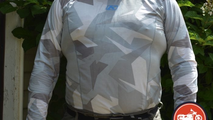 a front view of the KLIM Aggressor -1.0 Cooling Shirt