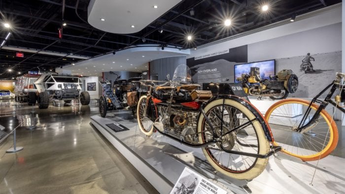 A view of the Peterson Automotive Museum's ADV: Overland Exhibit