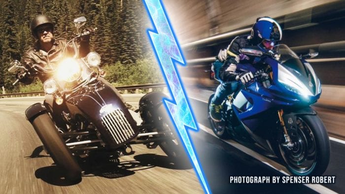 A press release photo of lightning motorcycles collaborating with Arcimoto