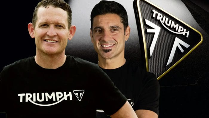 profile view of off-road championship giants Ricky Carmichael and Ivan Cervantes