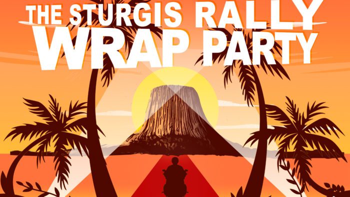 A poster of the up-and-coming Sturgis Rally Wrap Party