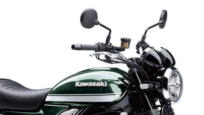 A view of a Z900RS, with the concept that Kawasaki could be working on a Z650RS.