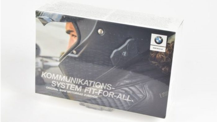 The BMW Fit-For-All Communication system made for motorcycle helmets.