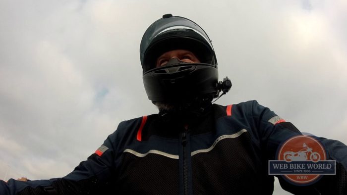 HJC i10 Full Face Helmet During Road Testing With Visor Open