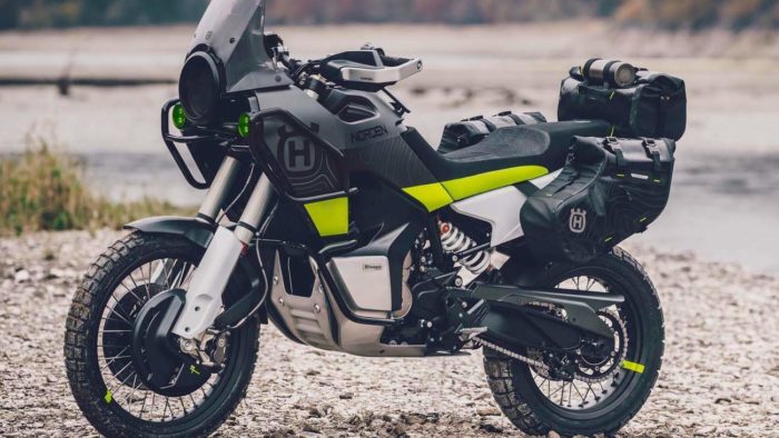 A view of the concept Norden 901 bike showed at the EICMA show in 2019.