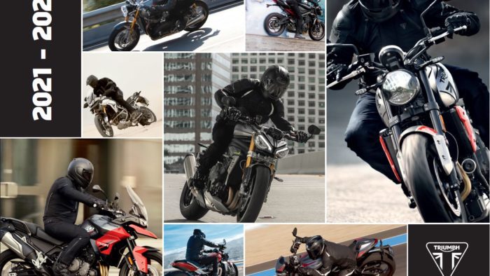 the poster advertising the Triumph on tour demo rides