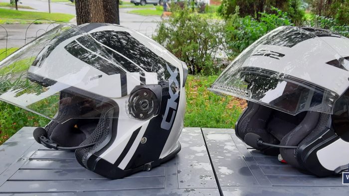 HERO image: Sena 3S Plus, Helmets, CKX with Boom and LS2 with Universal systems