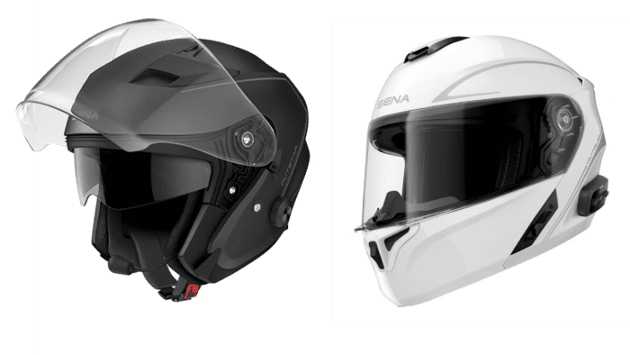 A view of the available Outrush R Modular Helmet styles