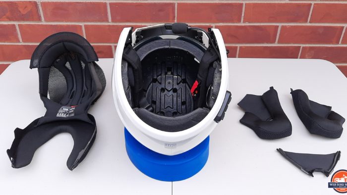 padding in the Outrush R Modular Helmet