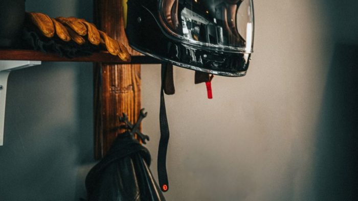 A view of the Trip Machine helmet hanger