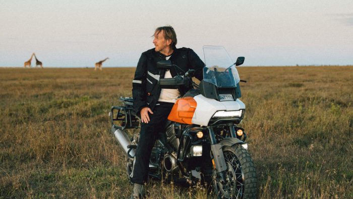 Jochen Zeitz, Chairman, CEO and President of Harley-Davidson, enjoying the all-new Harley Davidson Pan America