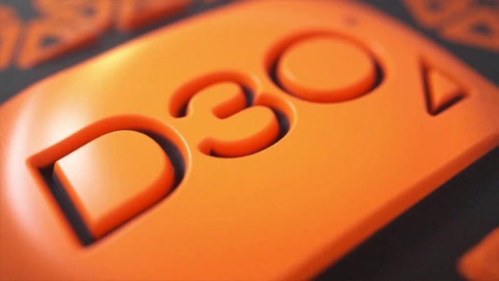 A close-up of armour created using D30's non-Newtonian goo