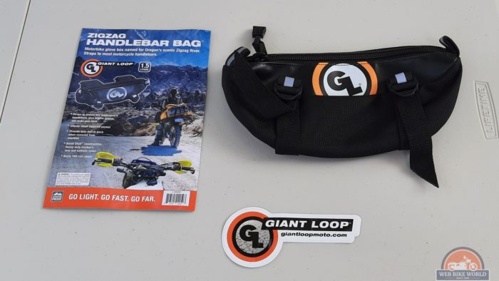 Giant Loop ZigZag Handlebar Bag review