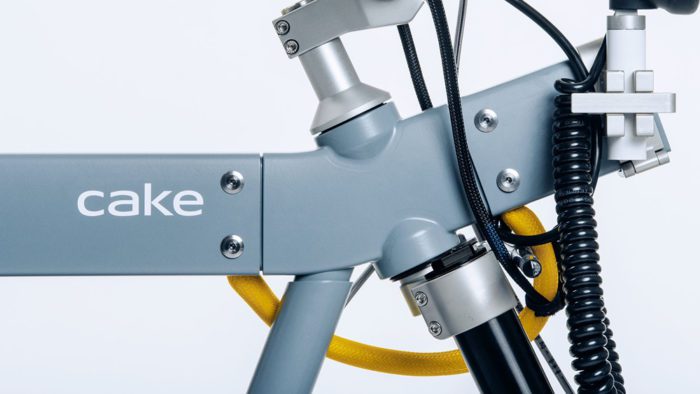 A close-up of a bike from CAKE