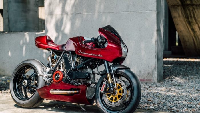 A 1979 Ducati MH900e, modded out by Onehandmade customs; media gleaned from Onehandmade's Facebook page