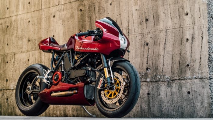 A 1979 Ducati MH900e, modded out by Onehandmade customs; media gleaned from Onehandmade's Facebook page