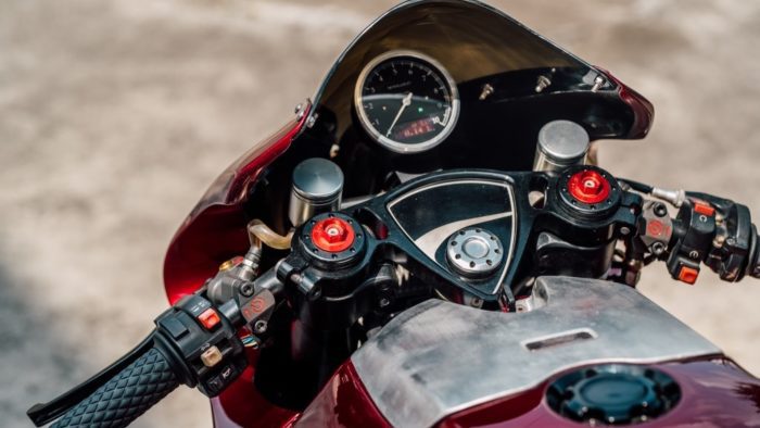 A 1979 Ducati MH900e, modded out by Onehandmade customs; media gleaned from Onehandmade's Facebook page