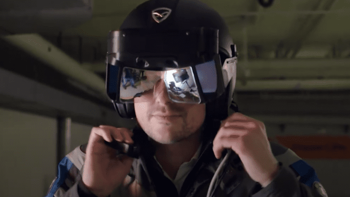 A view of the Aegis Rider riding enhancement aid glasses currently in beta testing phase