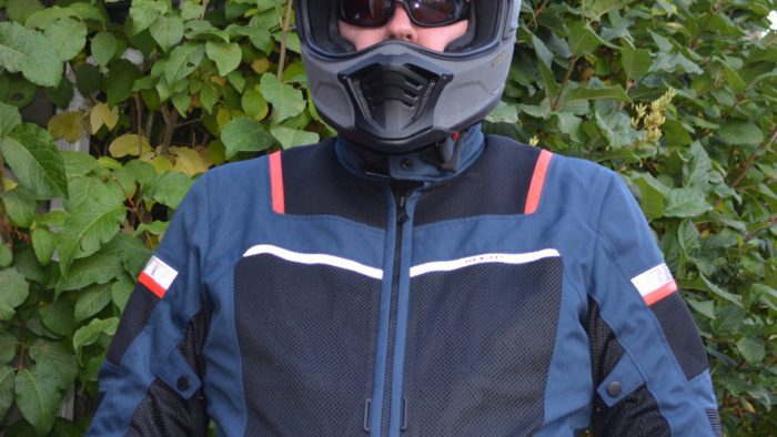 A frontal view of the Rev’It! Tornado 3 Mesh Jacket