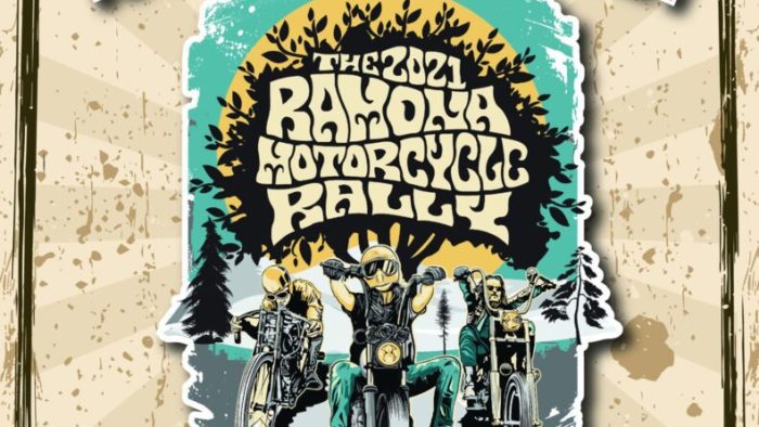 view of the poster for the Ramona Motorcycle Show running from October 16-17 of this year (next week)