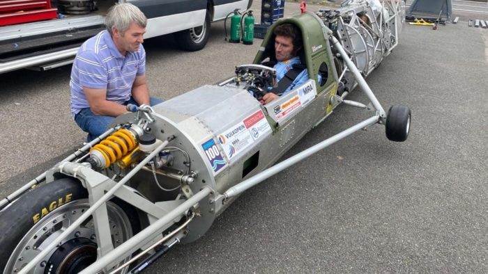 Guy Martin with the 52 Express - a 30-foot streamliner with the 50-year old turbine engine of a Rolls Royce Gem helicopter - attempting to break the World Land Speed Record for January 2023, in Bolivia. Media: Second round of test runs complete