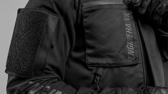 A close-up view of the Tactical Shirt and Combat Gilet (vest) from Enginehawk Motorcycle Gear (developed by Enginehawk)