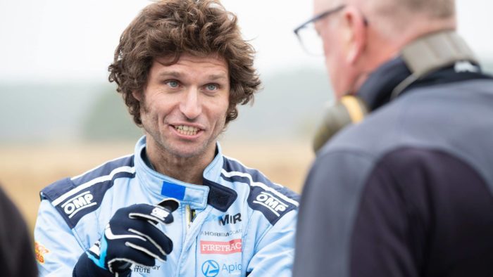 Guy Martin with the 52 Express - a 30-foot streamliner with the 50-year old turbine engine of a Rolls Royce Gem helicopter - attempting to break the World Land Speed Record for January 2023, in Bolivia. Media: Second round of test runs complete