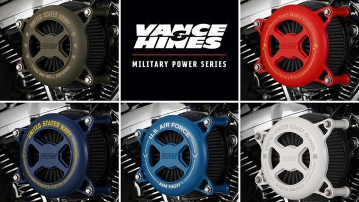 Vance & Hines Air Intakes from their VO2 Military Power Series