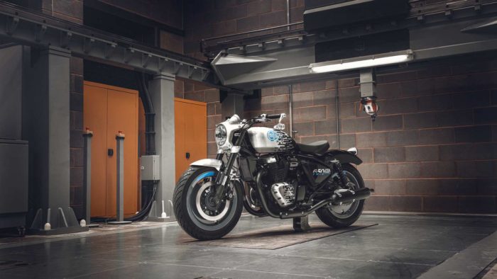 Royal Enfield's new Bobber: The SG650 Concept, just revealed at this year's EICMA Awards.