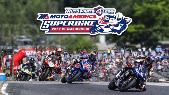 A view of the new title sponsor for MotoAmerica - AutoParts4Less.com