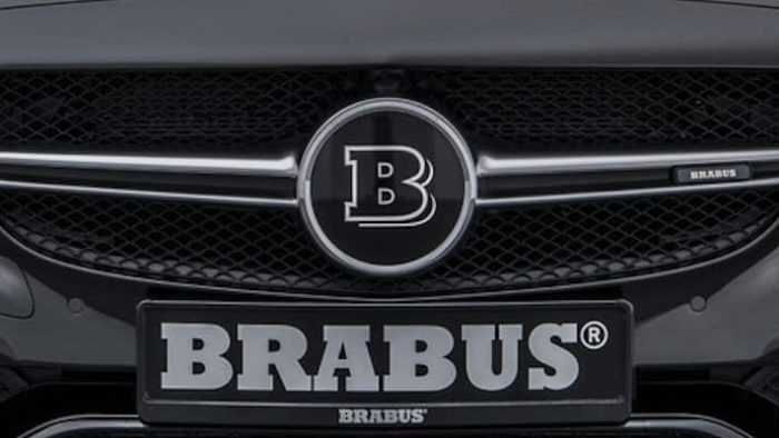 A view of a car that's been tuned by Brabus Automotive Tuning