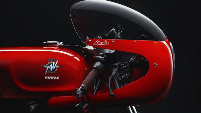 A side view of the Magni Italia - a special edition bike created by the Magni boys in commemoration of their father passing five years ago