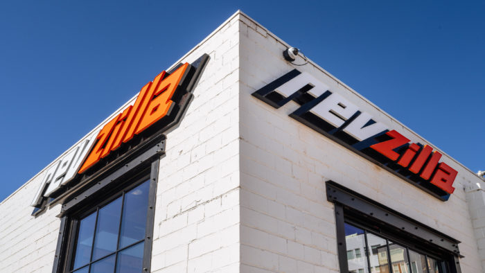 A view of the new RevZilla store located in Denver, Colorado