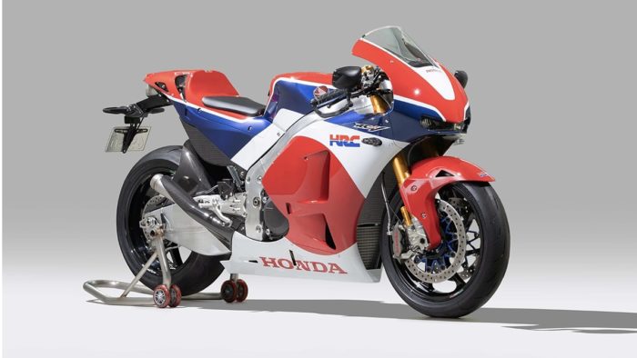 A side view of the 2016 Honda RC213V-S that just broke the record for the most expensive Japanese bike to be sold at an auction