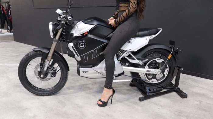 A super soco TC Max Electric motorcycle