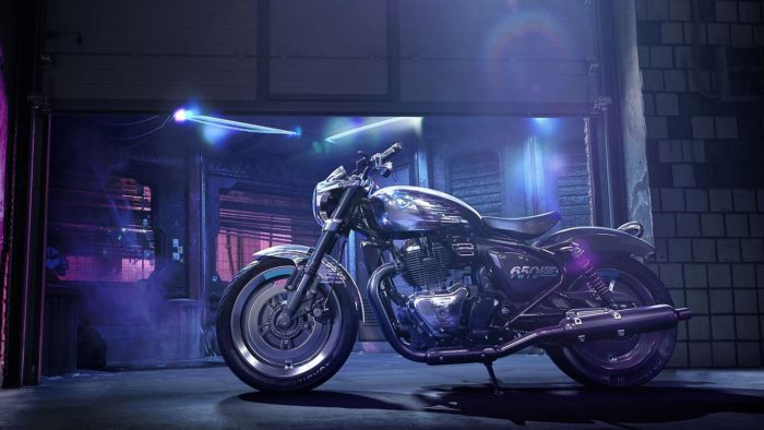 Royal Enfield's new Bobber: The SG650 Concept, just revealed at this year's EICMA Awards.