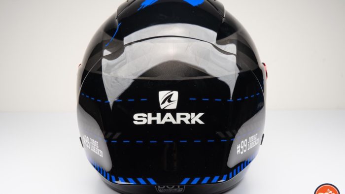 Top of Race-R Pro GP Spoiler Lorenzo Winter Test Edition Helmet