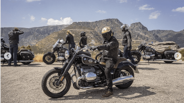 A view of the scenery and people on BMW Motorrad's "The Great Getaway" - an 8-day tour of motorcycle riding where everything is taken care of.