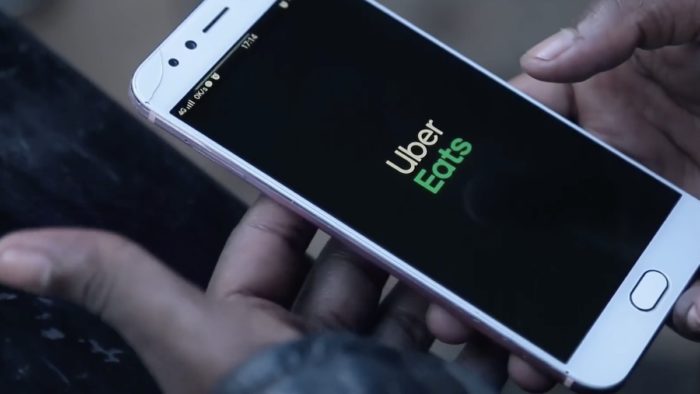 A view of the electric motorcycle created by Opibus and Uber, for African roads