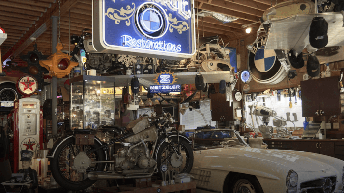 A view of the world's greatest BMW Private motorcycle collection