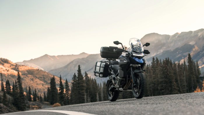 A view of the all-new Triumph Tiger 1200 range, now available from select dealerships. Including the GT, GT Pro, GT Explorer, Rally Pro and Rally Explorer