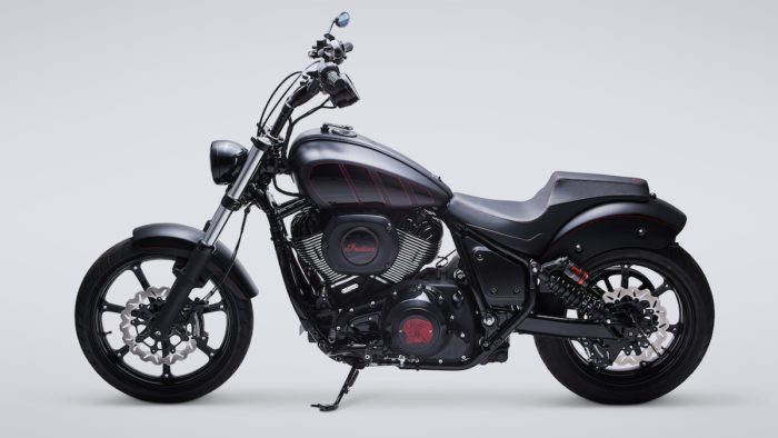 Media connected to the custom indian chief build from indian motorcycles, created by FMX legend Carey Hart