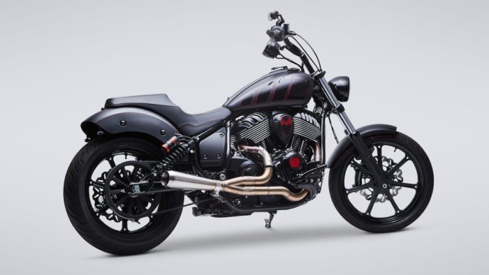 Media connected to the custom indian chief build from indian motorcycles, created by FMX legend Carey Hart