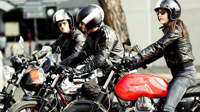 A view of European motorcyclists