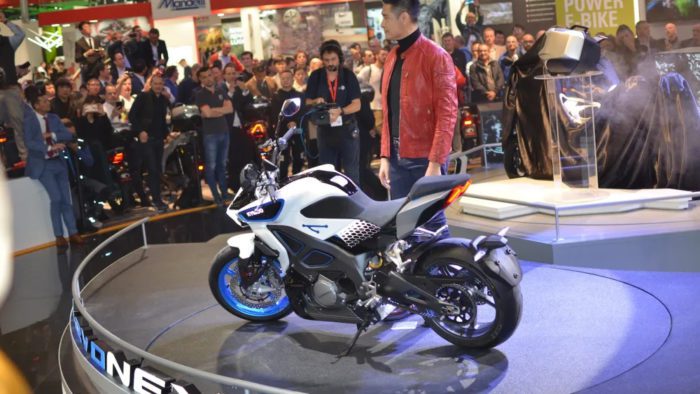 A view of the new machine from Ionex - a spinoff electric brand owned by KYMCO, much like Harley Davidson's LiveWire brand